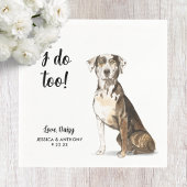 Serviette En Papier Chien Mariage Cocktail serviettes
