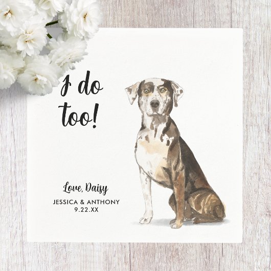 Serviette En Papier Chien Mariage Cocktail serviettes