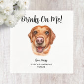 Serviette En Papier Chien Mariage Cocktail serviettes