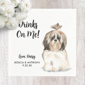 Serviette En Papier Chien Mariage Cocktail serviettes