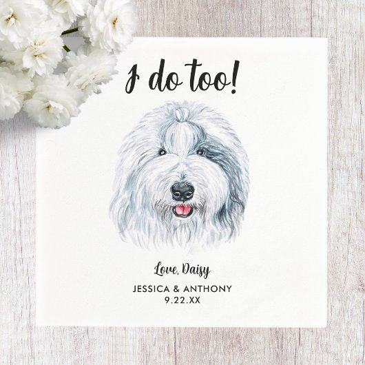 Serviette En Papier Chien Mariage Cocktail serviettes