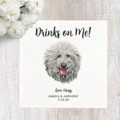 Serviette En Papier Chien Mariage Cocktail serviettes
