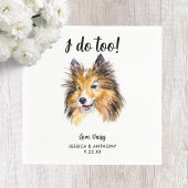 Serviette En Papier Chien Mariage Cocktail serviettes
