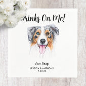 Serviette En Papier Chien Mariage Cocktail serviettes