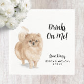 Serviette En Papier Chien Mariage Cocktail serviettes