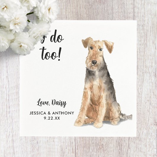 Serviette En Papier Chien Mariage Cocktail serviettes