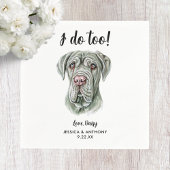Serviette En Papier Chien Mariage Cocktail serviettes