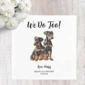 Serviette En Papier Chien Mariage Cocktail serviettes