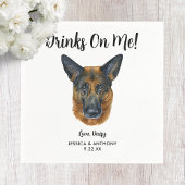 Serviette En Papier Chien Mariage Cocktail serviettes