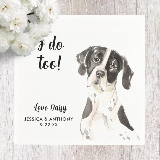 Serviette En Papier Chien Mariage Cocktail serviettes