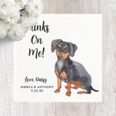 Serviette En Papier Chien Mariage Cocktail serviettes