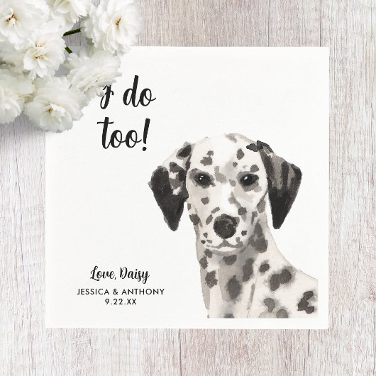 Serviette En Papier Chien Mariage Cocktail serviettes