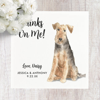 Serviette En Papier Chien Mariage Cocktail serviettes