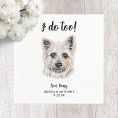Serviette En Papier Chien Mariage Cocktail serviettes