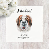 Serviette En Papier Chien Mariage Cocktail serviettes