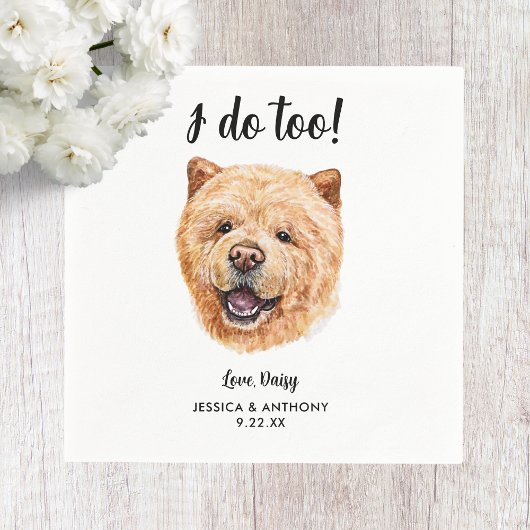 Serviette En Papier Chien Mariage Cocktail serviettes