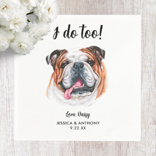 Serviette En Papier Chien Mariage Cocktail serviettes