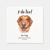 Serviette En Papier Chien Mariage Cocktail serviettes (Devant)