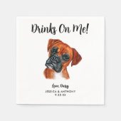 Serviette En Papier Chien Mariage Cocktail serviettes (Devant)