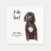 Serviette En Papier Chien Mariage Cocktail serviettes (Devant)
