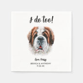 Serviette En Papier Chien Mariage Cocktail serviettes (Devant)