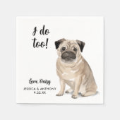 Serviette En Papier Chien Mariage Cocktail serviettes (Devant)