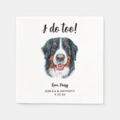 Serviette En Papier Chien Mariage Cocktail serviettes (Devant)