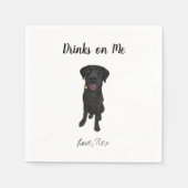 Serviette En Papier Chien Mariage Cocktail serviettes (Devant)