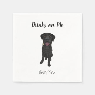 Serviette En Papier Chien Mariage Cocktail serviettes