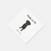 Serviette En Papier Chien Mariage Cocktail serviettes (Coin)