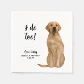 Serviette En Papier Chien Mariage Cocktail serviettes (Devant)