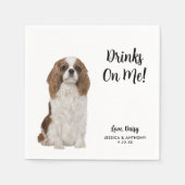 Serviette En Papier Chien Mariage Cocktail serviettes (Devant)