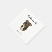 Serviette En Papier Chien Mariage Cocktail serviettes (Coin)