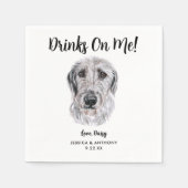 Serviette En Papier Chien Mariage Cocktail serviettes (Devant)