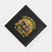 Serviette En Papier Chien Moto (Coin)