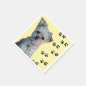 Serviette En Papier Chien napkin (Coin)