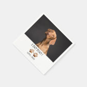 Serviette En Papier Chien ou Mariage personnalisé (Coin)