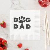 Serviette En Papier Chien papa classique (En situation)