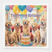 Serviette En Papier Chien Party (Devant)