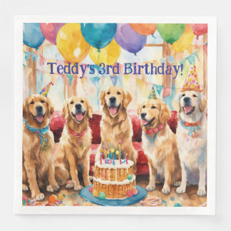 Serviette En Papier Chien Party