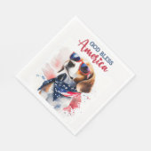Serviette En Papier Chien patriote-Beagle (Coin)
