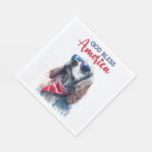 Serviette En Papier Chien patriotique espagnol (Coin)
