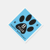 Serviette En Papier Chien Paw Blue Anniversaire de enfant Party (Coin)