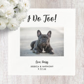 Serviette En Papier Chien Photo Mariage Cocktail Napkins