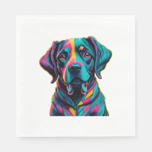 Serviette En Papier Chien Pop Art pour ajouter de la gaieté et de la c