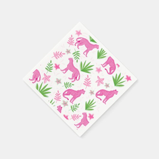 Serviette En Papier Chien rose Preppy Arrière - plan blanc classique (Coin)