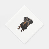 Serviette En Papier chien rottweiler (Coin)