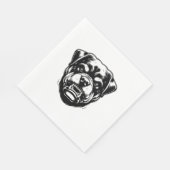 Serviette En Papier Chien Rottweiler  (Coin)