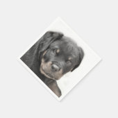 Serviette En Papier Chien Rottweiler (Coin)