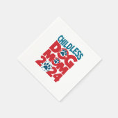 Serviette En Papier Chien sans enfants Maman Chien Dame Voter Chien Pa (Coin)